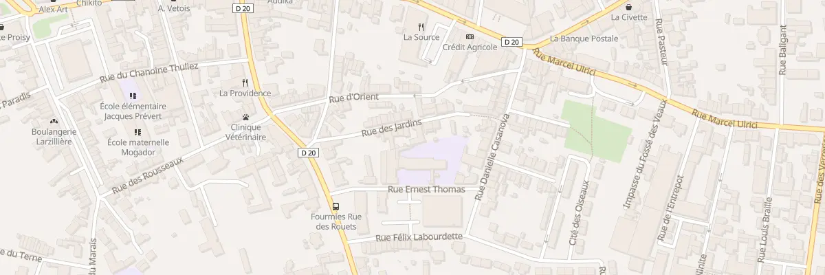 Plan du 14 Rue des Jardins à Fourmies