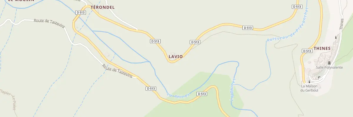 Plan du 7311 Rte de Thines à Malarce-sur-la-Thines