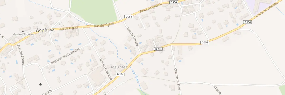 Plan du 5010 Le Mas Bas à Aspères