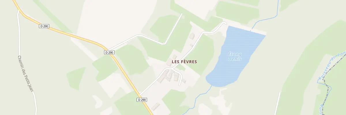 Plan du 214A Les Fevbres à Planchez