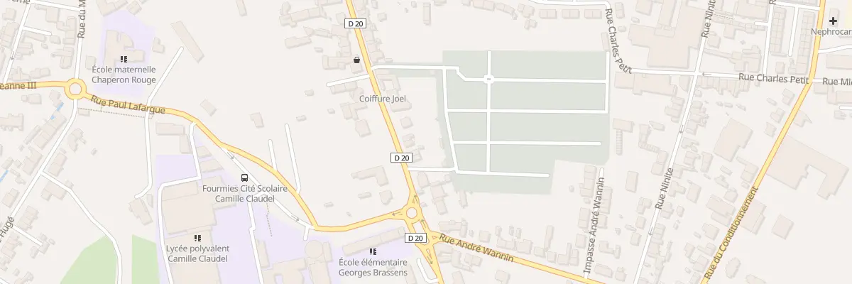 Plan du 55 Rue des Rouets à Fourmies