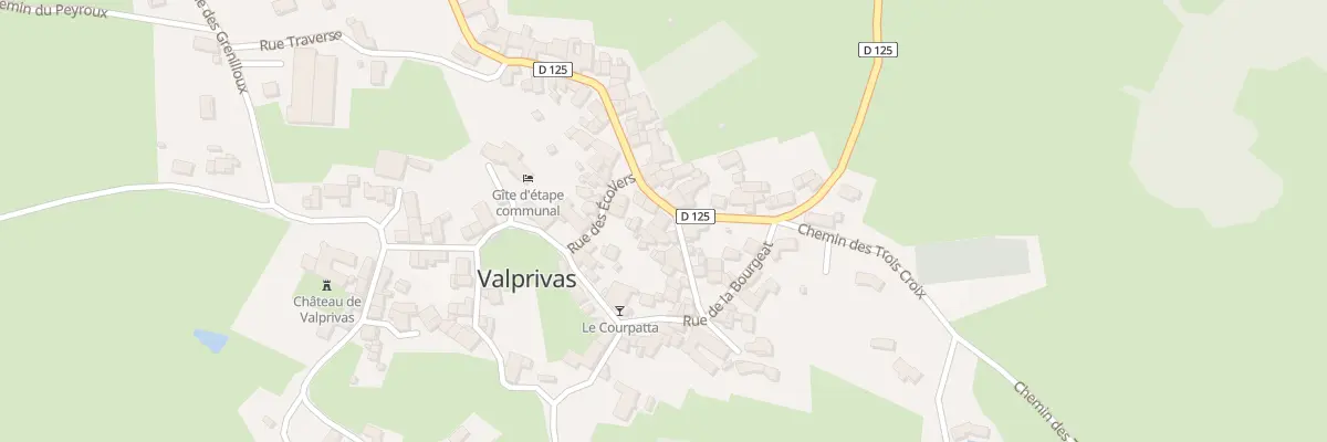 Plan du 117 Rue Grande Rue à Valprivas