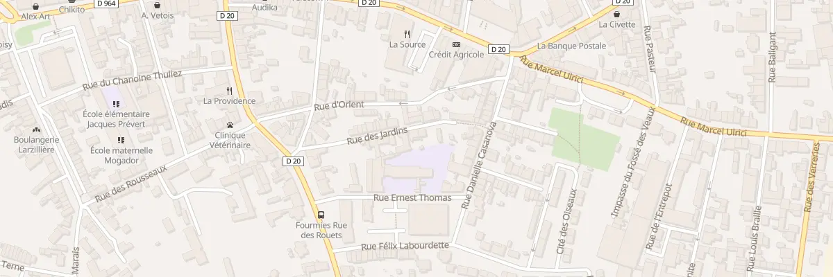 Plan du 16 Rue des Jardins à Fourmies