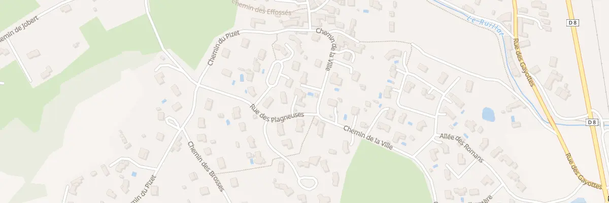 Plan du 25 Rue des Plagneuses à Champdieu