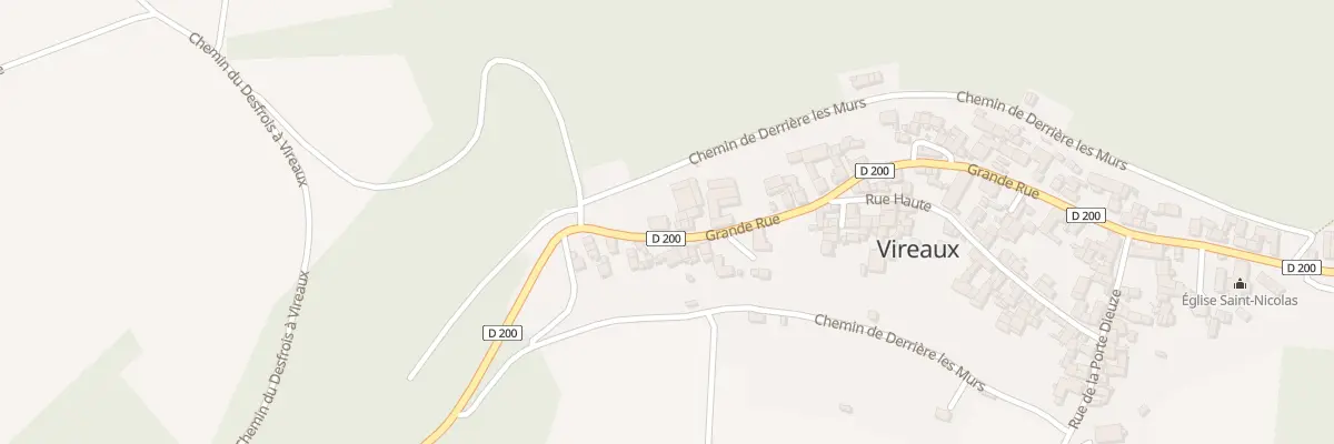Plan du 62 Gr Grande Rue à Vireaux