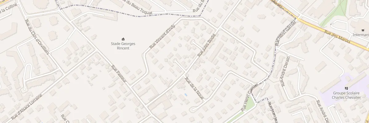 Plan du 21 Rue Jules Bodie aux Noës-près-Troyes