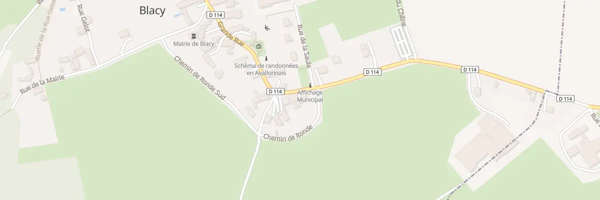 Plan du 3 Gr Grande Rue à Blacy
