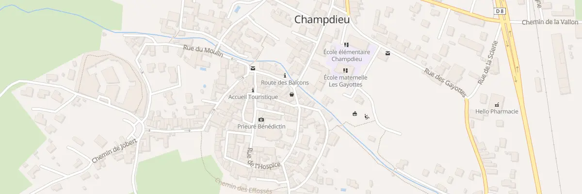 Plan du 10 Pl du Pont à Champdieu