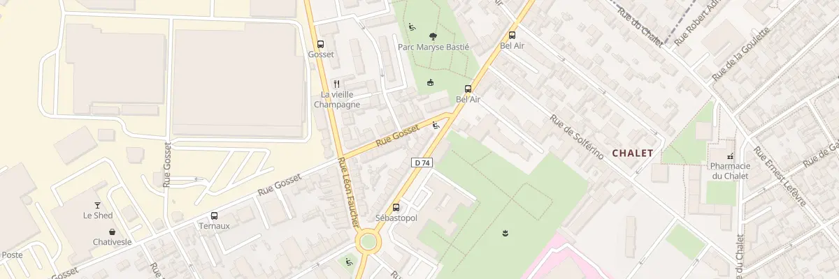 Plan du 45 Rue de Bétheny à Reims