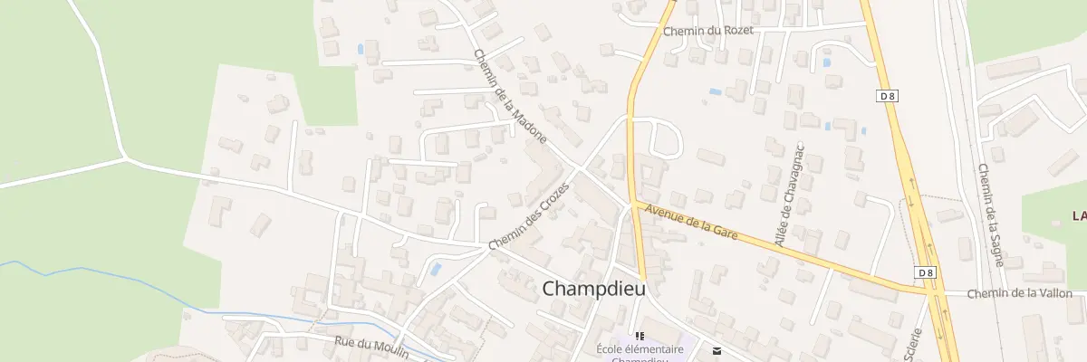 Plan du 36 Che des Crozes à Champdieu