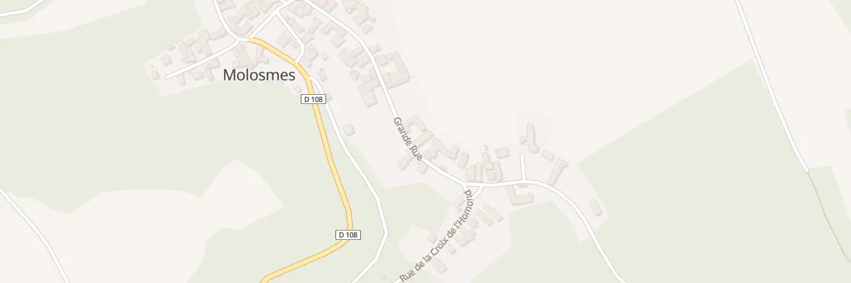 Plan du 21 Gr Grande Rue à Molosmes