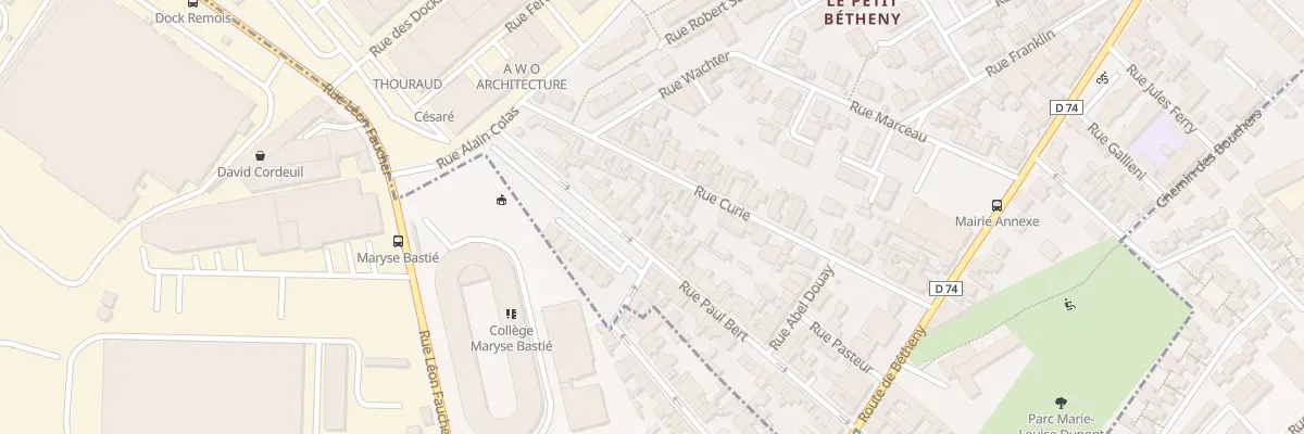 Plan du 40 Rue Paul Bert à Bétheny