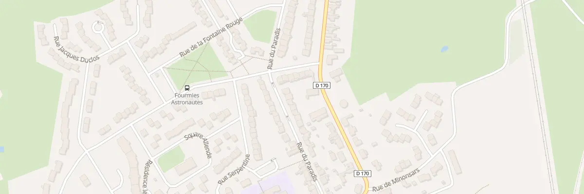 Plan du 36 Rue du Paradis à Fourmies