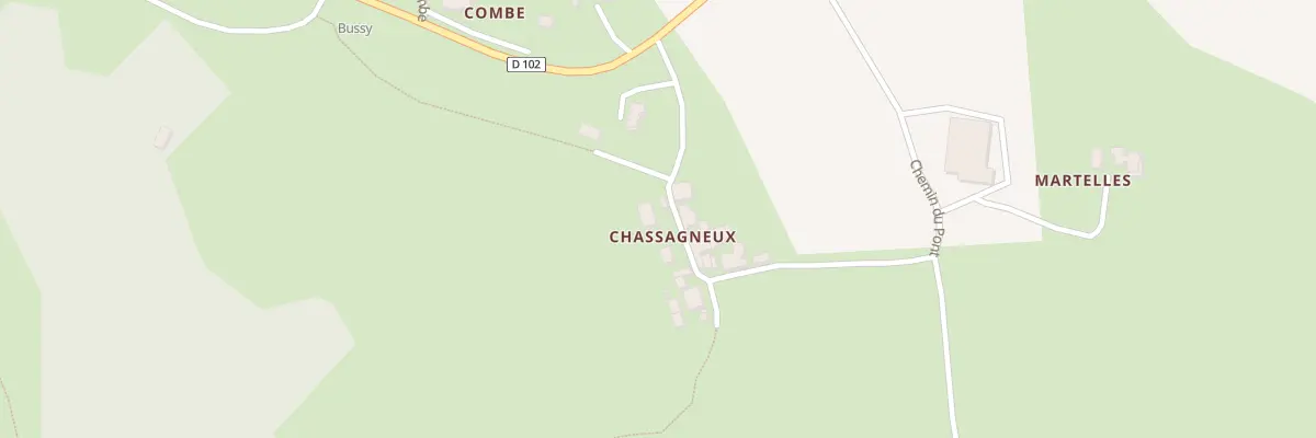 Plan du 134 Che de Chassagneux à Margerie-Chantagret