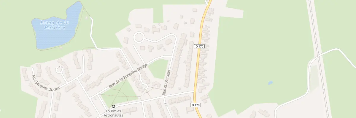 Plan du 56 Rue du Paradis à Fourmies