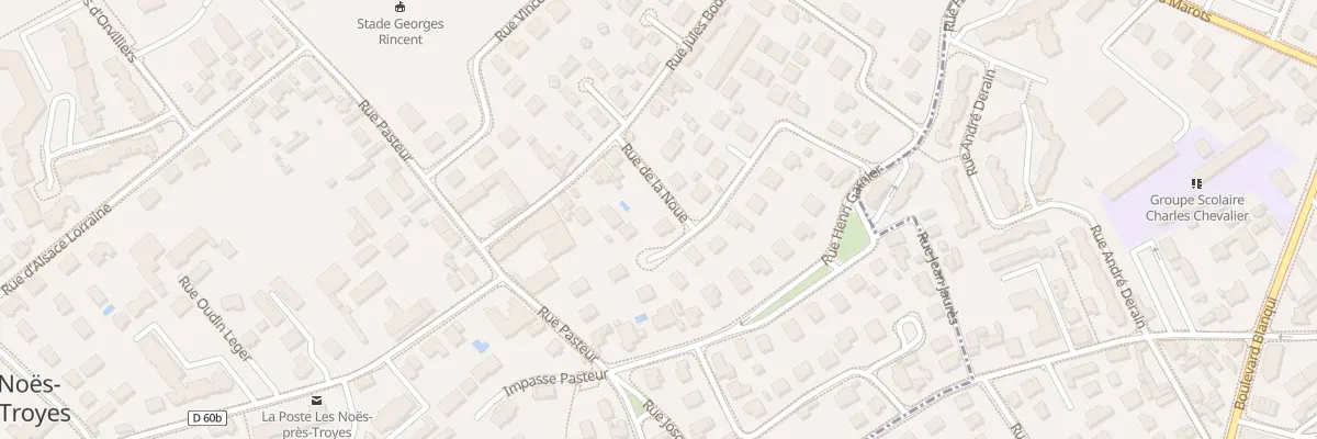 Plan du 18 Rue des Fourches Regnault aux Noës-près-Troyes
