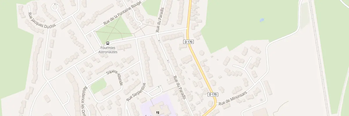 Plan du 30 Rue du Paradis à Fourmies
