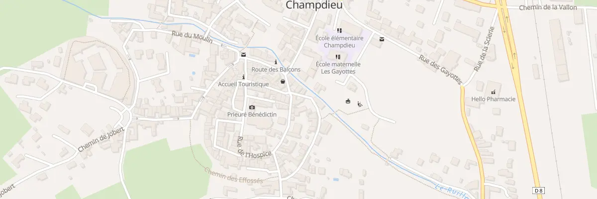 Plan du 15 Rue du Château à Champdieu