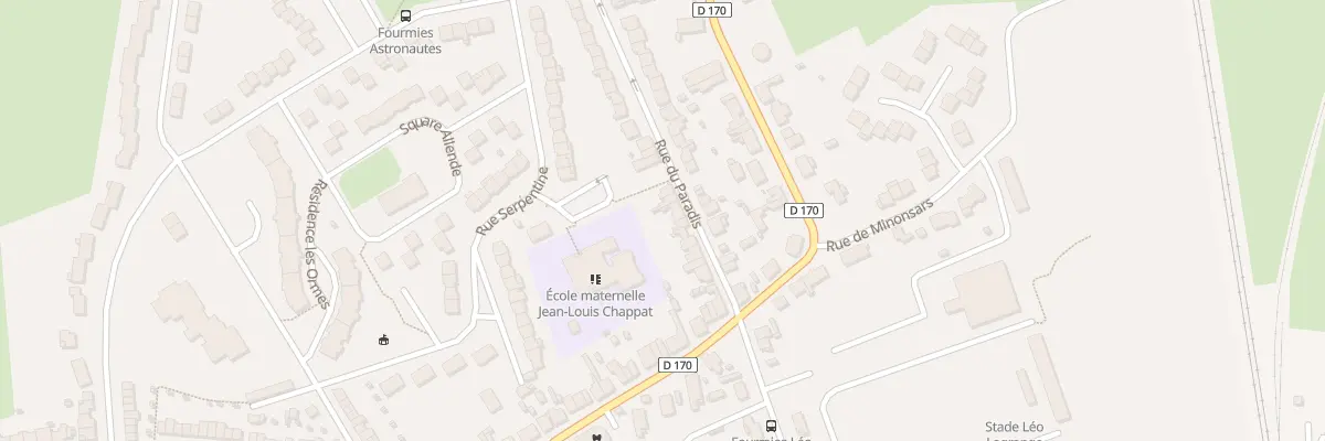 Plan du 13 Rue du Paradis à Fourmies