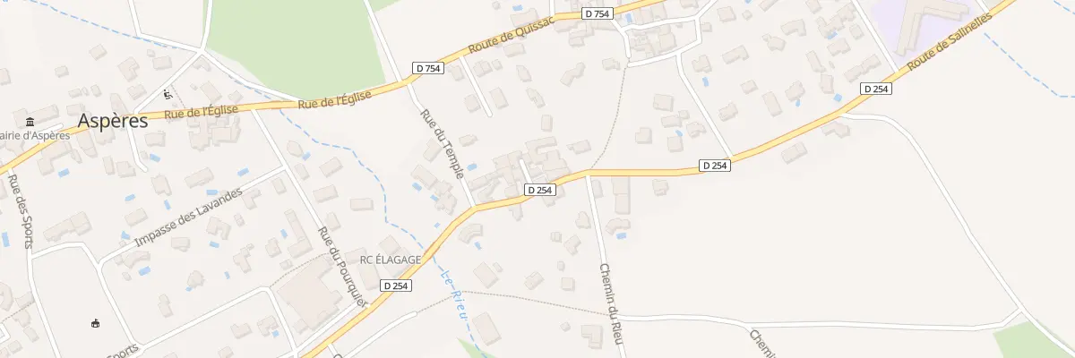 Plan du 5004 Le Mas Bas à Aspères