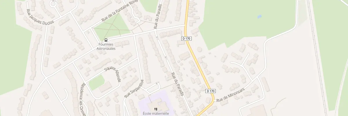 Plan du 28 Rue du Paradis à Fourmies