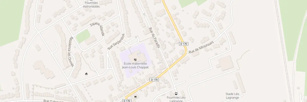 Plan du 9 Rue du Paradis à Fourmies
