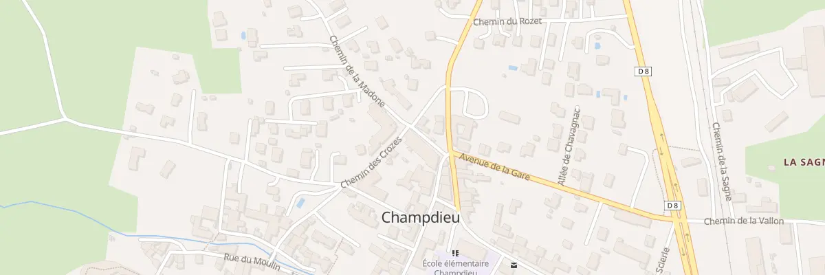 Plan du 43 Rue de la Forge à Champdieu