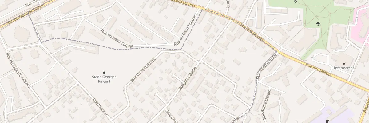 Plan du 28 Rue Vincent d’Indy aux Noës-près-Troyes
