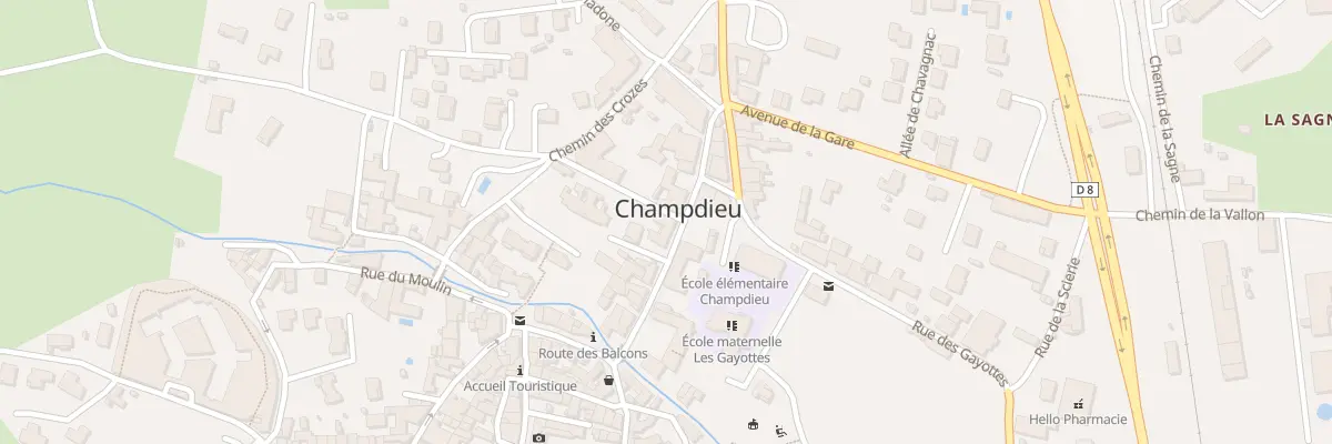 Plan du 111 Rue de la Mairie à Champdieu