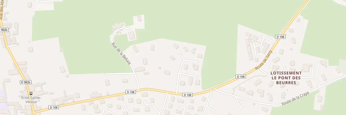 Plan du 3 Lot de la Beluze à Marcigny