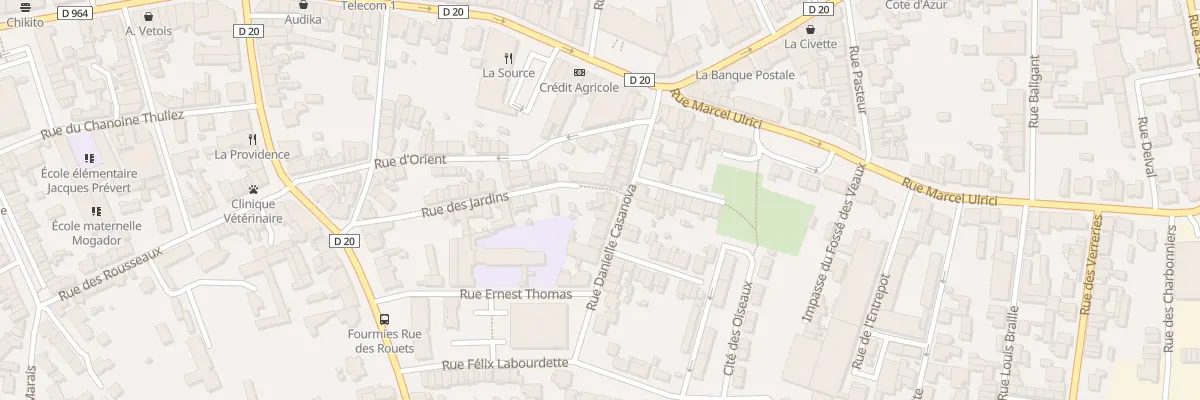 Plan du 24 Rue des Jardins à Fourmies