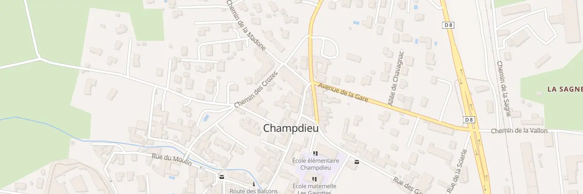 Plan du 181 Rue de la Mairie à Champdieu