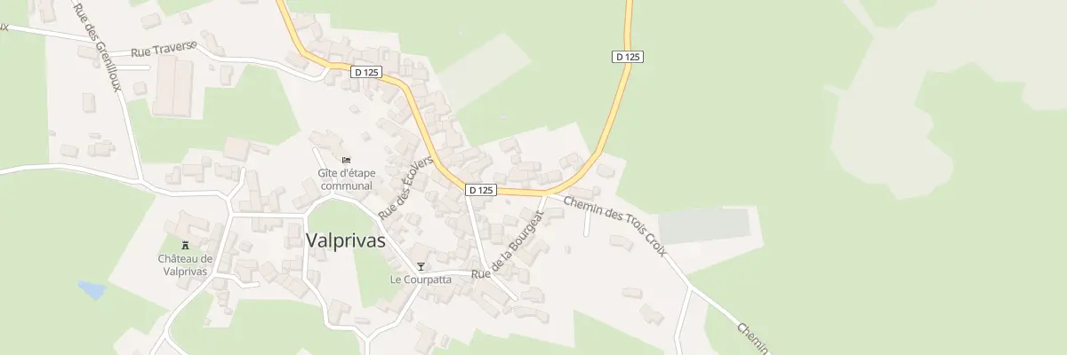 Plan du 52 Rue Grande Rue à Valprivas