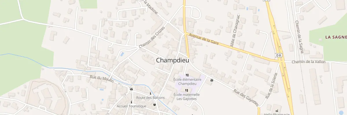 Plan du 131 Rue de la Mairie à Champdieu