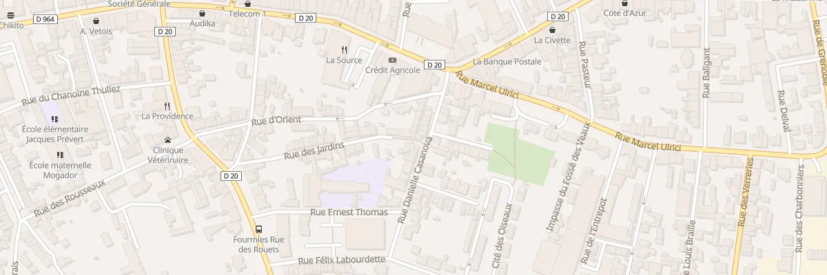 Plan du 29 Rue des Jardins à Fourmies