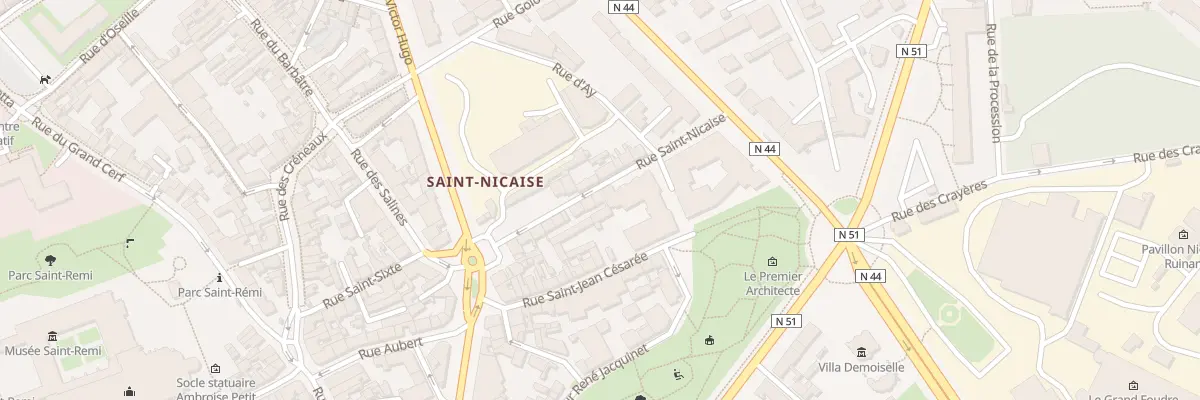 Plan du 14 Rue Saint-Nicaise à Reims