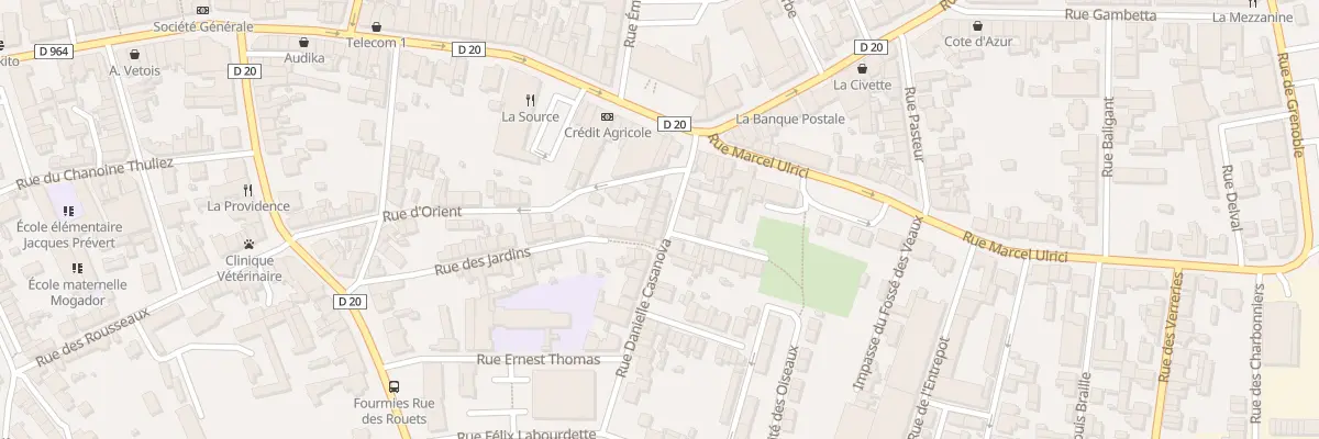Plan du 6 Rue Daniele Casanova à Fourmies
