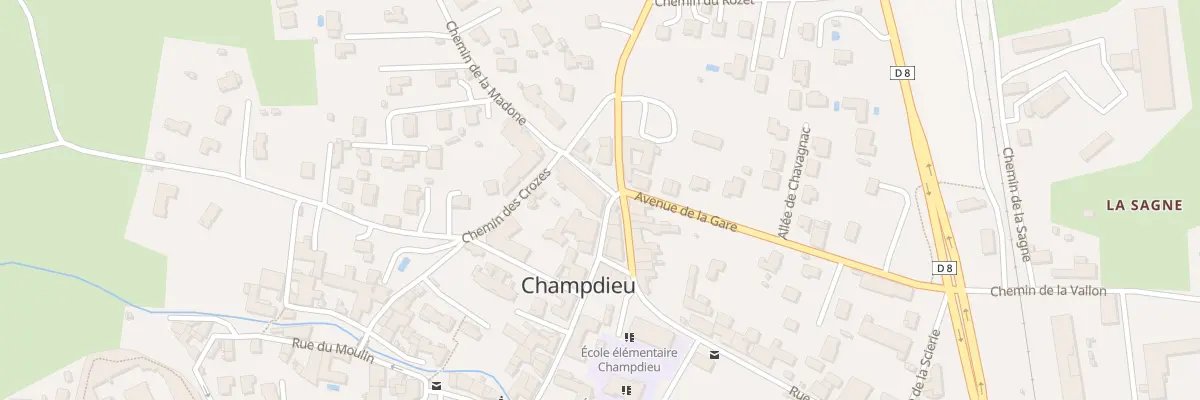 Plan du 197 Rue de la Mairie à Champdieu