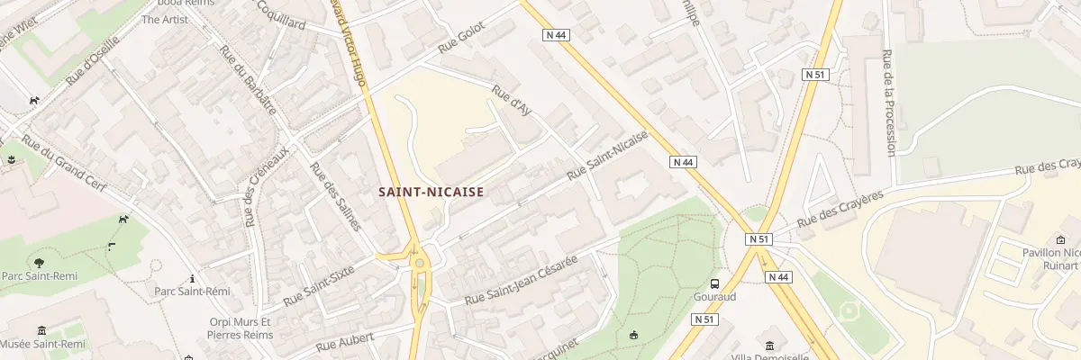 Plan du 11 Rue Saint-Nicaise à Reims
