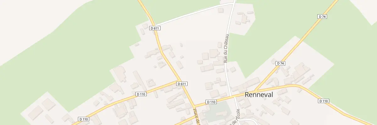 Plan du 3 Rte de Dagny-lambercy à Renneval