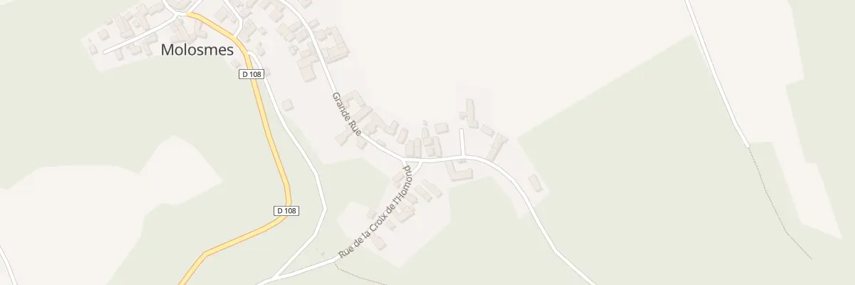 Plan du 11 Gr Grande Rue à Molosmes