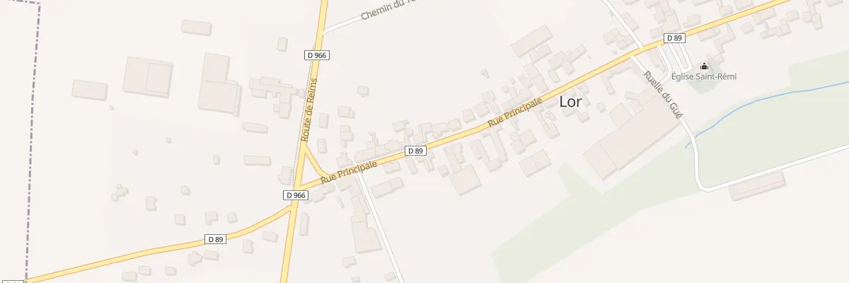 Plan du 9 Rue Principale à Lor