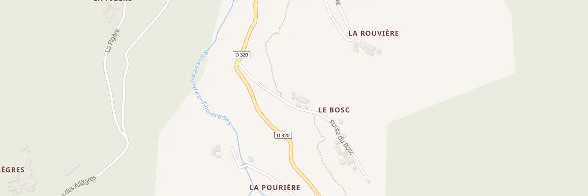 Plan du 5026 Le Bosc à Bonnevaux