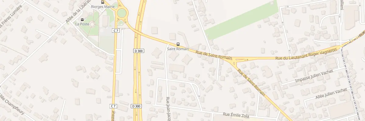 Plan du 485 Rue de Saint-Romain à Riorges