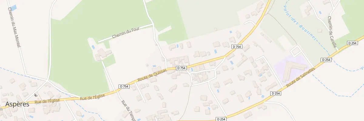 Plan du 5035 Les Mas Hauts à Aspères