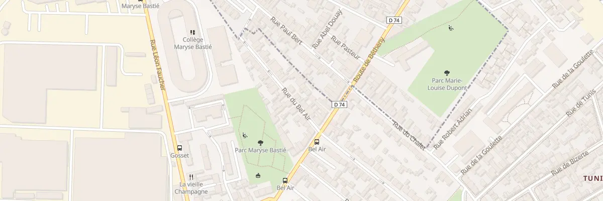 Plan du 70 Rue du Bel Air à Reims