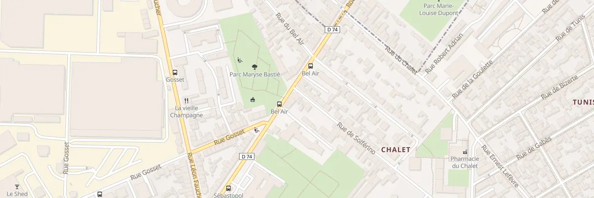 Plan du 46 Rue de Bétheny à Reims