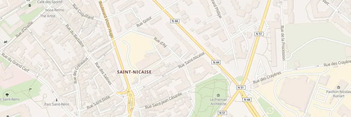 Plan du 17 Rue St Nicaise à Reims