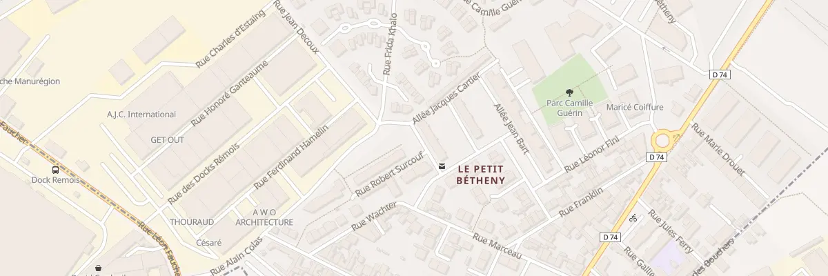 Plan du 6 All Samuel Champlain à Bétheny