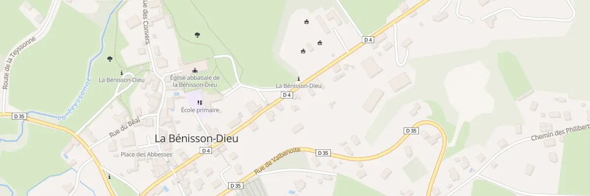Plan du 14 Rue des Comtes du Forez à La Bénisson-Dieu